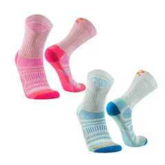 SILVERA NANOTECH - Calcetines deportivos trekking senderismo outdoor gym running 2 pares