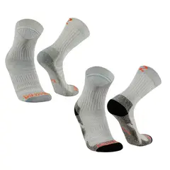 SILVERA NANOTECH - Calcetines deportivos trekking senderismo outdoor gym running 2 pares
