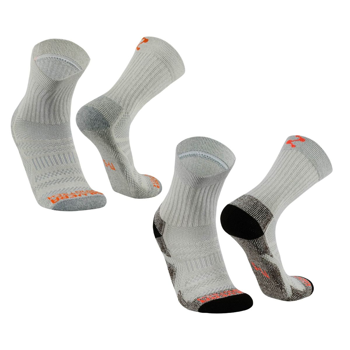 SILVERA NANOTECH - Calcetines deportivos trekking senderismo outdoor gym running 2 pares