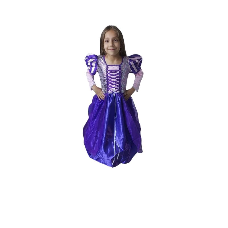 GENERICO - DISFRAZ DE PRINCESA DE CUENTO RAPUNZEL T2