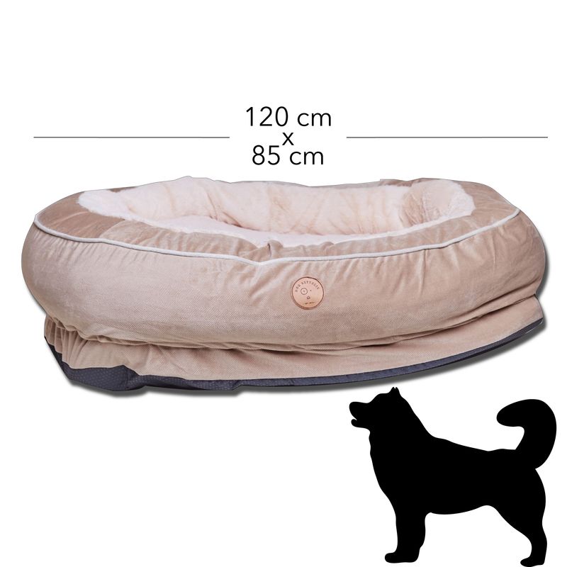 DOG REPUBLIC - Cama Perro Resistente Premium Beige XL