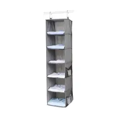 GENERICO - Organizador Colgante De Ropa Varios 6 Compartimentos Closet