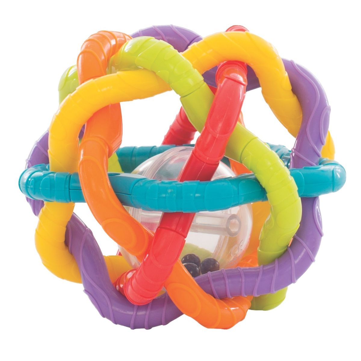 PLAYGRO - Pelota Sonajero Multicolor Bendy Playgro