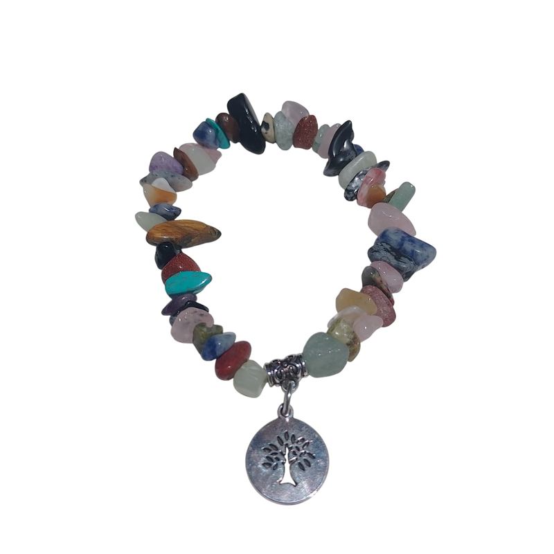 GENERICO - Pulsera cuentas de piedras naturales