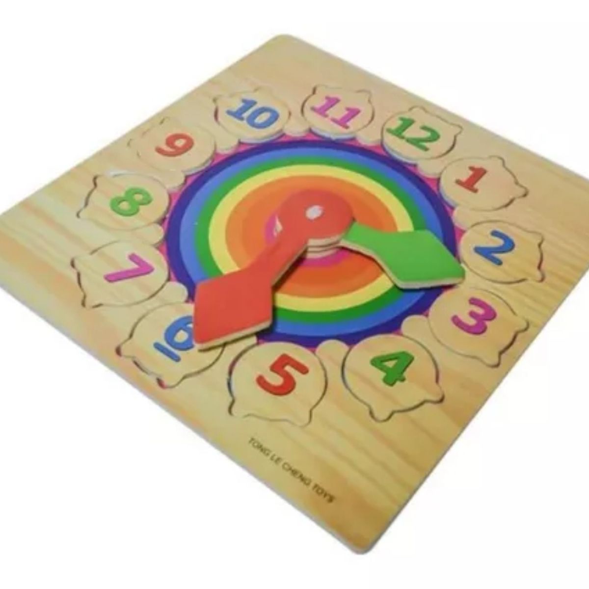 OEM - Reloj Encaje Juguete Madera