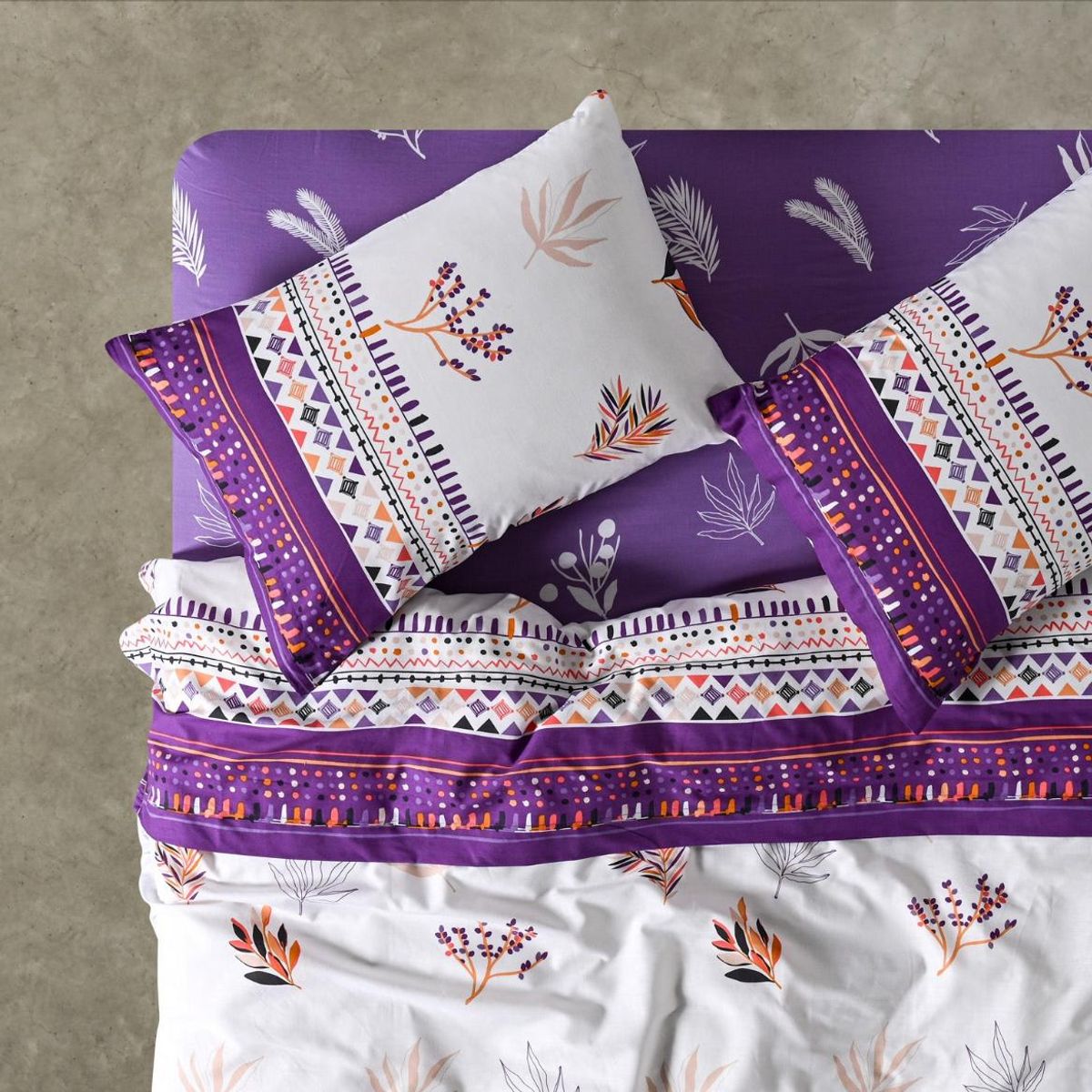 GENERICO - Sabanas Af Cannon 144 Hilos King. Diseño Lavander