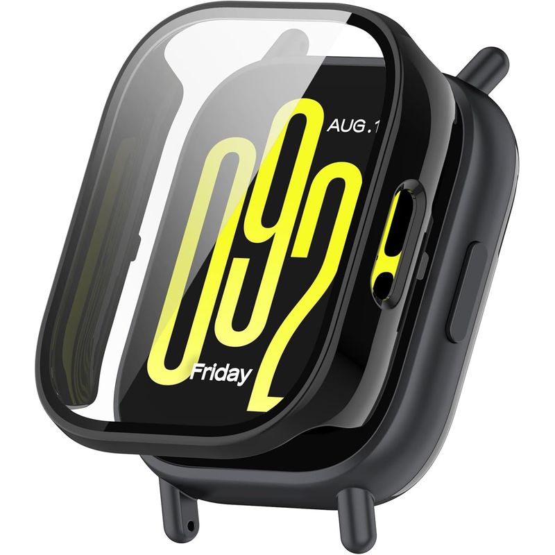 GENERICO - Protector Carcasa Vidrio Para Redmi Watch 5 Active Negro