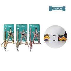 GENERICO - Set De Arnés Y Correa 20Cm120Cm Color Aleatorio