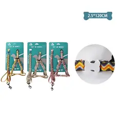 GENERICO - Set De Arnés Y Correa 25Cm120Cm Color Aleatorio