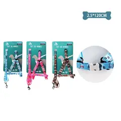 GENERICO - Set De Arnés Y Correa 25Cm120Cm Color Aleatorio