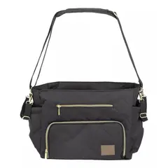 INFANTI - Bolso Maternal Pañalera Motto Gold Negro
