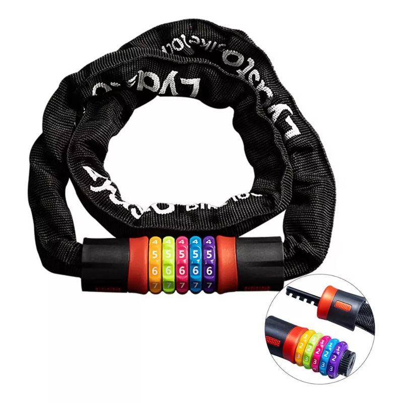 LYDSTO - Lydsto – Candado de Cadena para Bicicletas puerta  Rainbow Lock de 5 dígitos