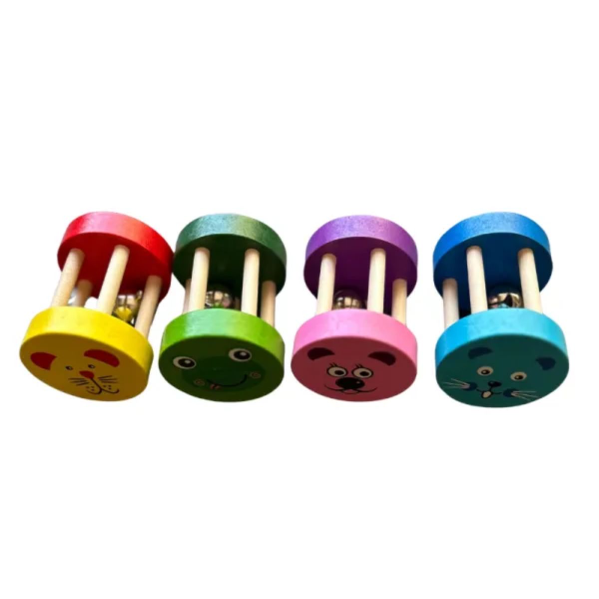 OEM - Set 2 Sonajero Infantil Juguete Madera