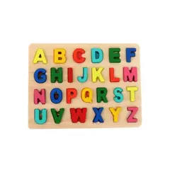 OEM - Tabla 3D Letra Juego de Encaje Madera