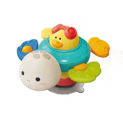 GENERICO - Tortuga Spinner con Ventosa Multi Juegos Bebés