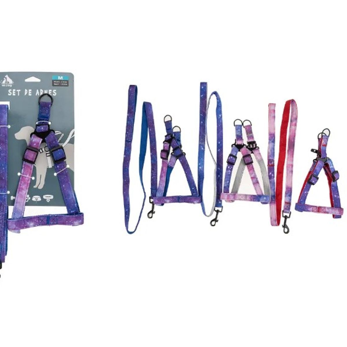 GENERICO - Set De Arnés Y Correa Cielo Estrellado 20Cm Color Aleatorio