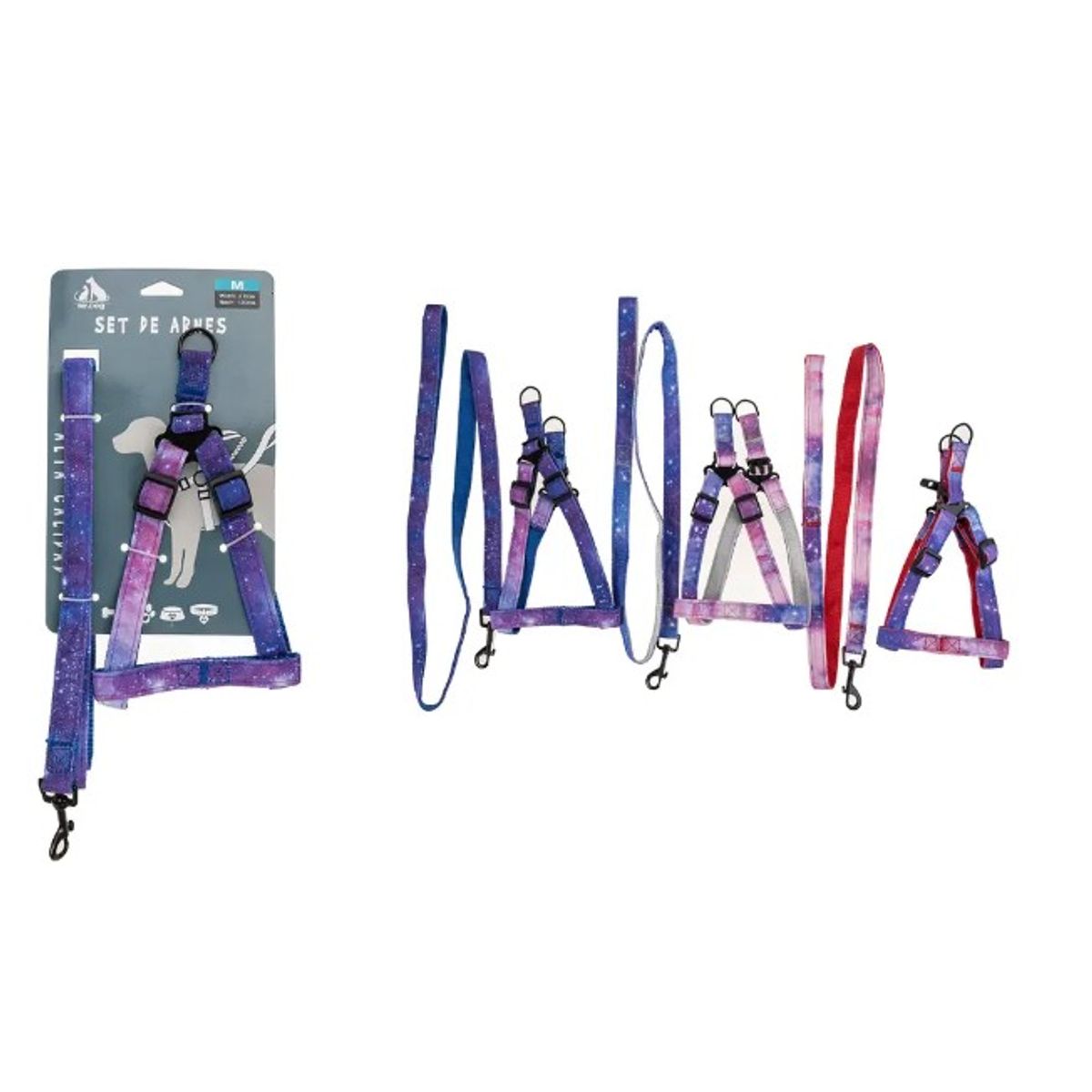 GENERICO - Set De Arnés Y Correa Cielo Estrellado 20Cm Color Aleatorio