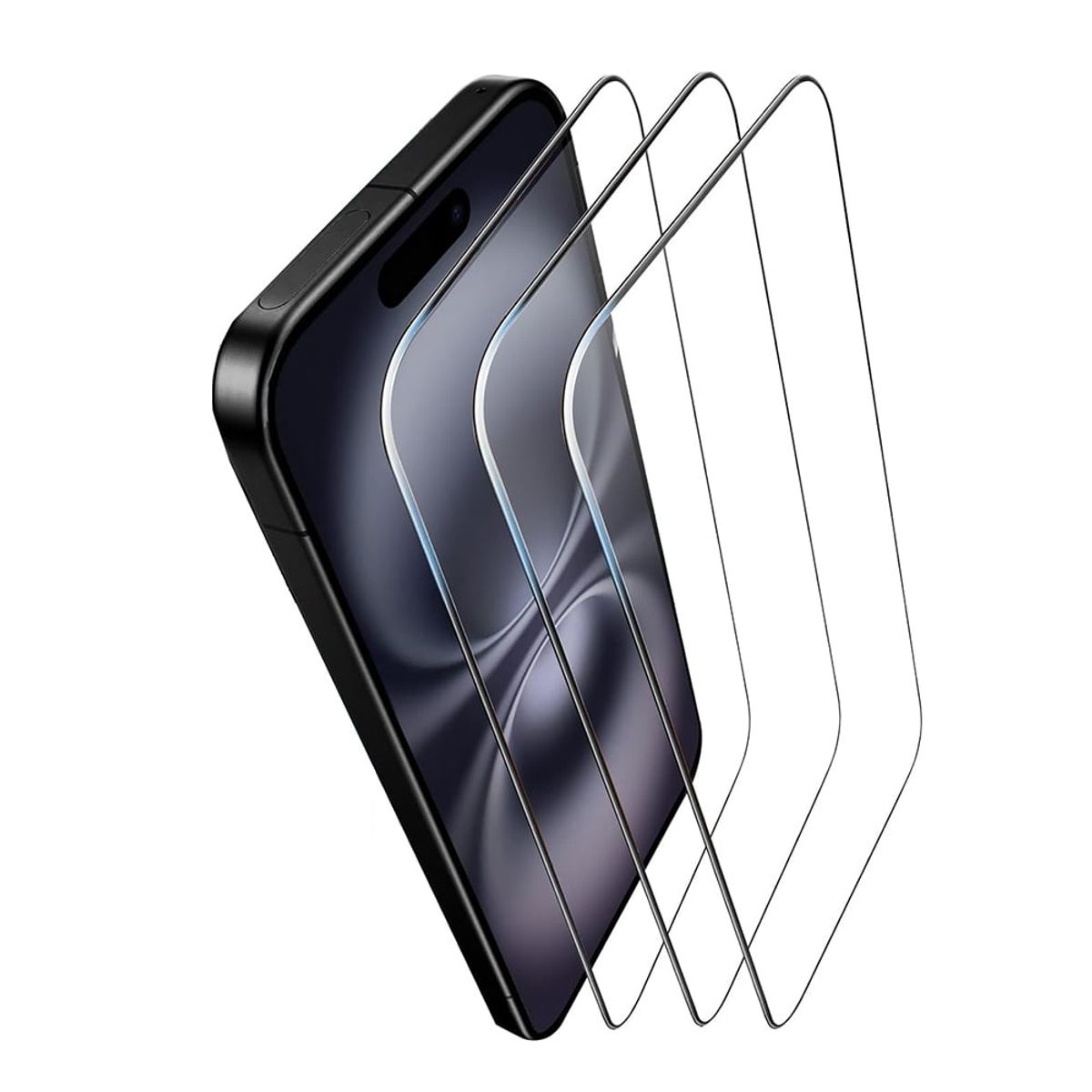 GENERICO - Pack 3 Laminas De Vidrio Completa 9h Para iPhone 16 Pro