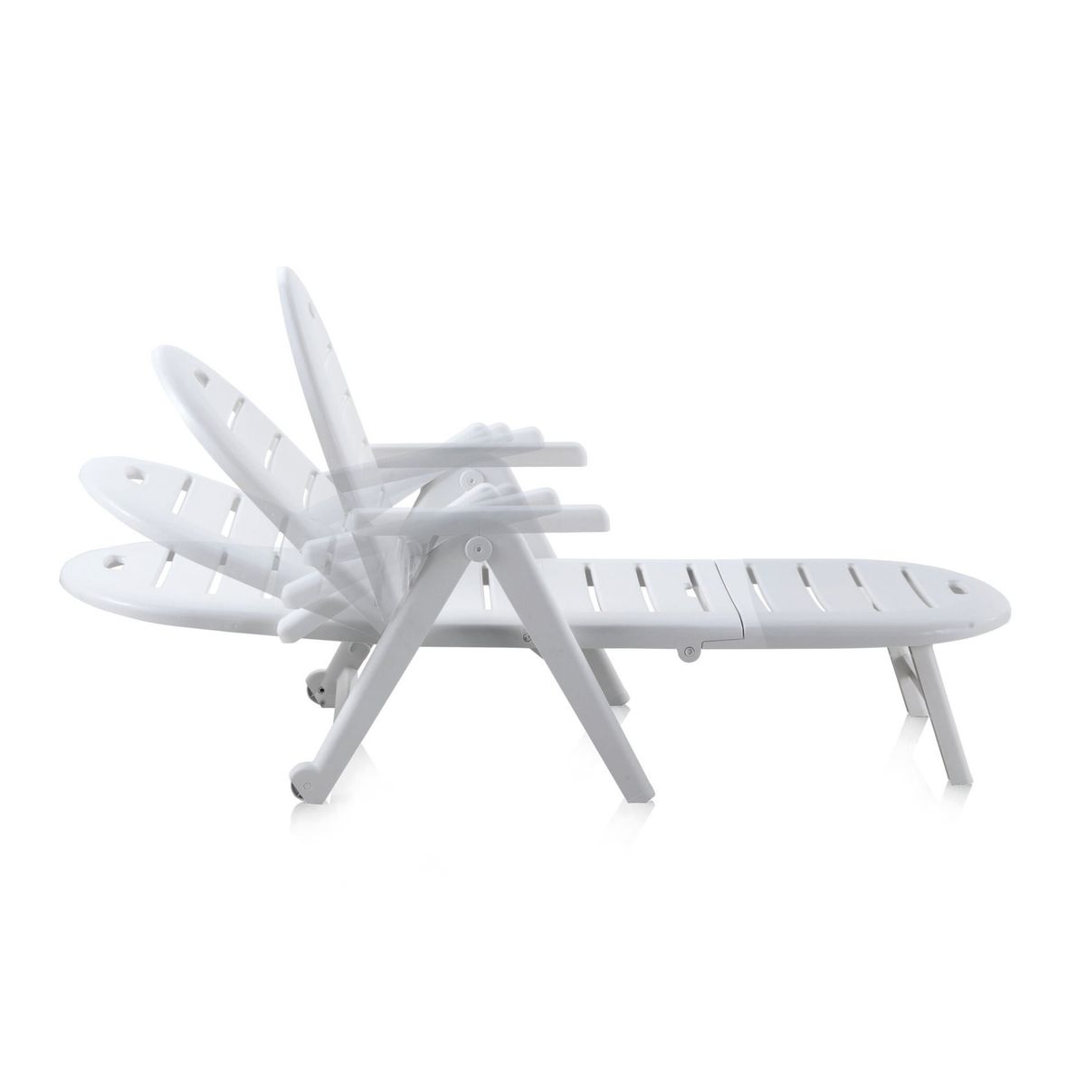 GENERICO - REPOSERA TUMBONA BLANCA CAIMAN AJUST 4 POSIC