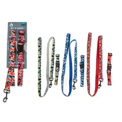 GENERICO - Set De Arnés Y Correa Camuflaje 25Cm Color Aleatorio