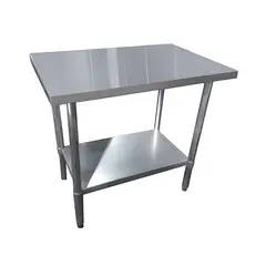 VA COMPANY & SUPPLY - Mesón Central Acero Inoxidable 90x60x85 cm FULL ACERO