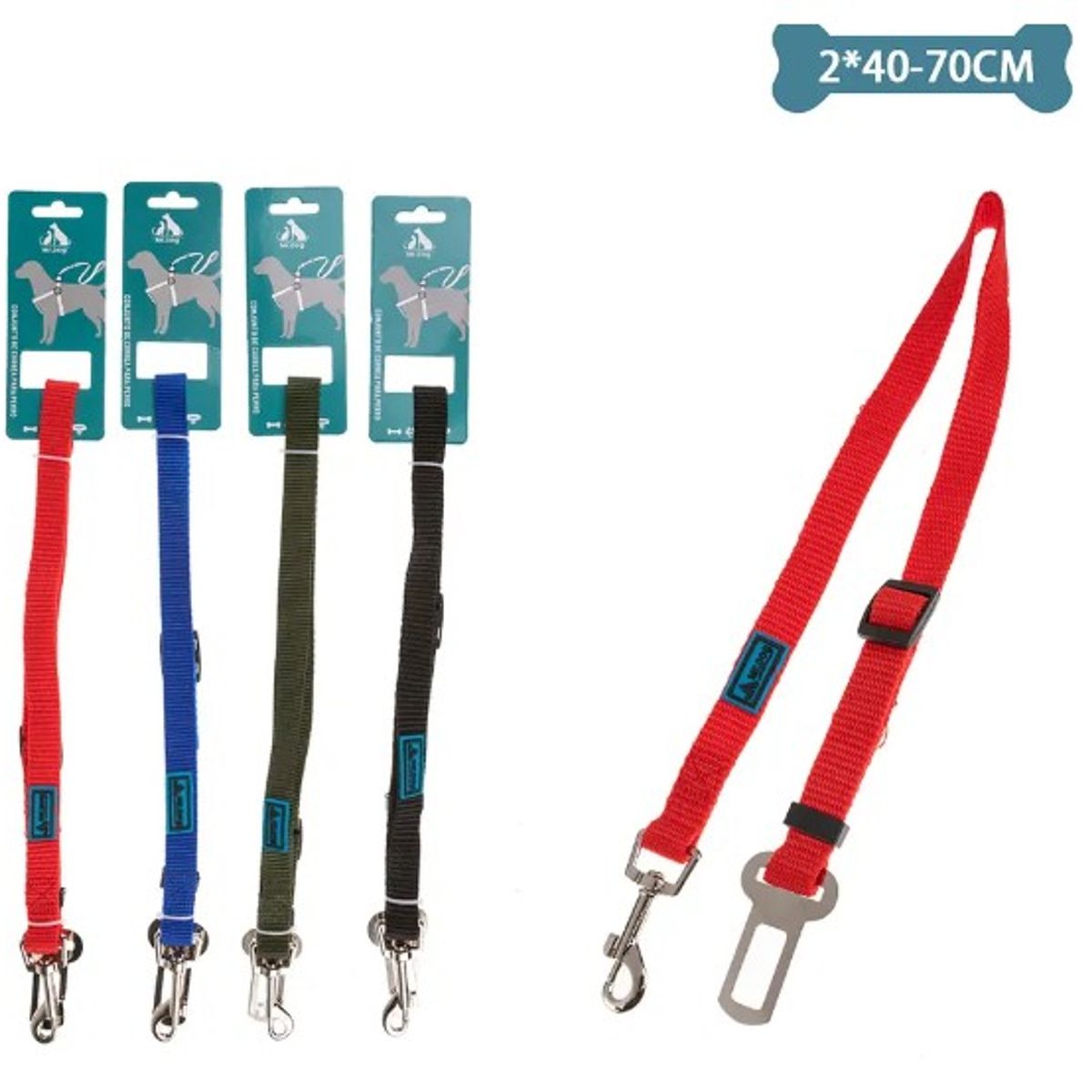 GENERICO - Cinturón De Seguridad 20Cm40Cm-70Cm Color Aleatorio