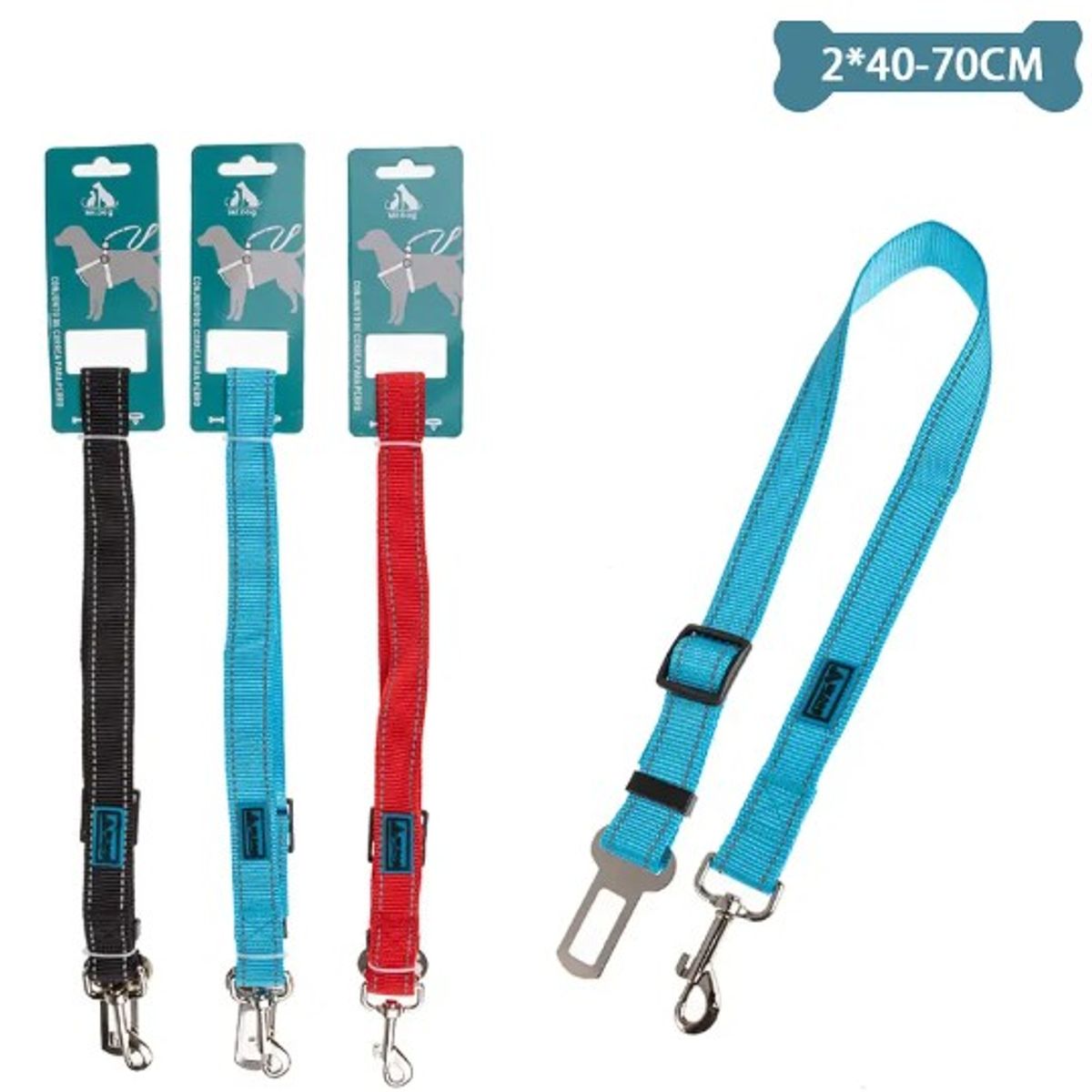 GENERICO - Cinturón De Seguridad 20Cm40Cm-70Cm Color Aleatorio