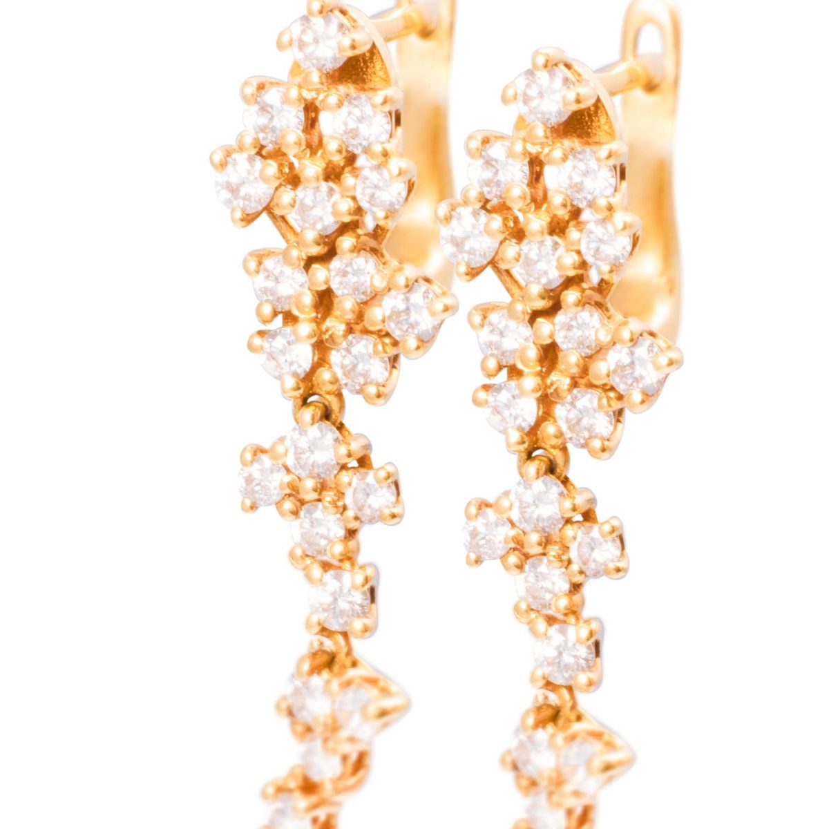 JB JOYAS BARON - Aros Oro Amarillo 18kt Diamantes 90 Pts