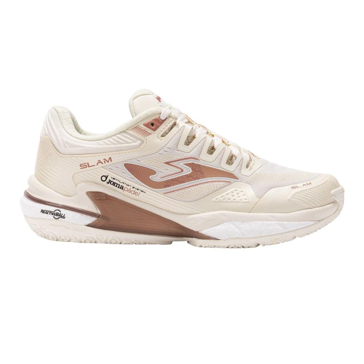 JOMA - Zapatilla Pádel Mujer Slam Lady 24 Beige Joma