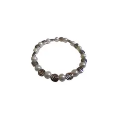 GENERICO - Pulsera de Perla imitacion con separadores