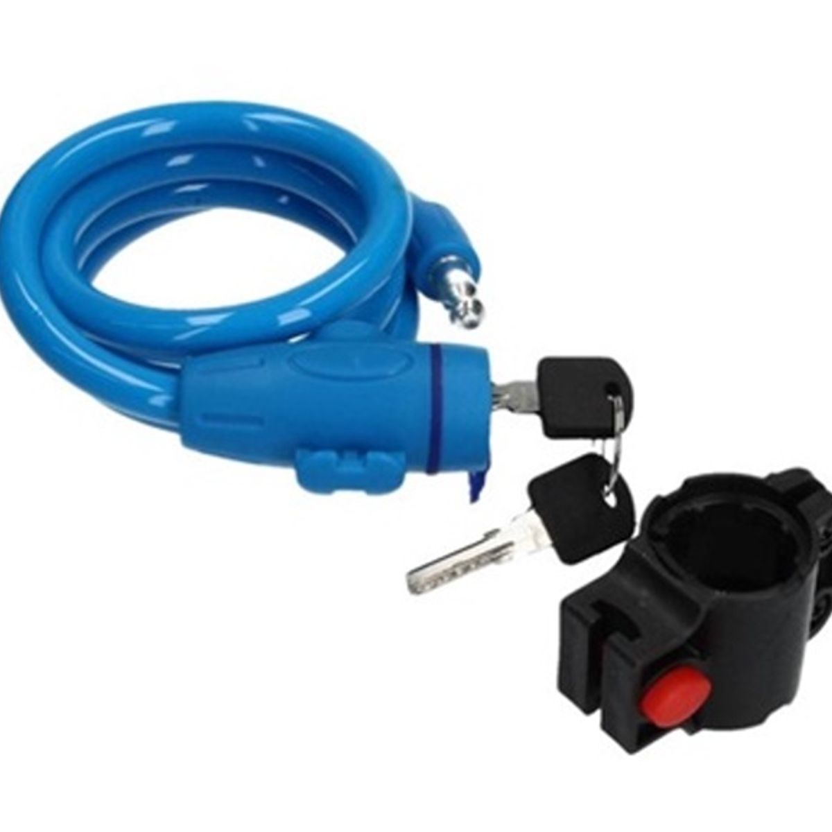 GENERICO - Candado Cable con Llaves para Bicileta