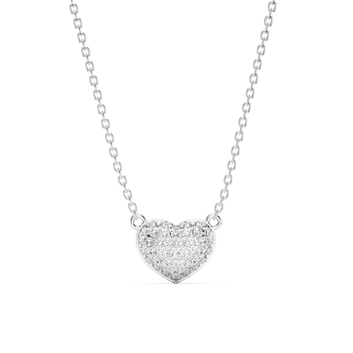 BLOOM CRYSTAL - Collar Corazón Alana con cristal de Austria Transparente baño en rodio