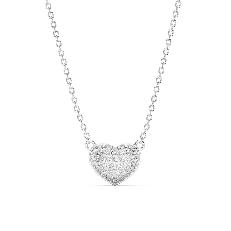BLOOM CRYSTAL - Collar Corazón Alana con cristal de Austria Transparente baño en rodio