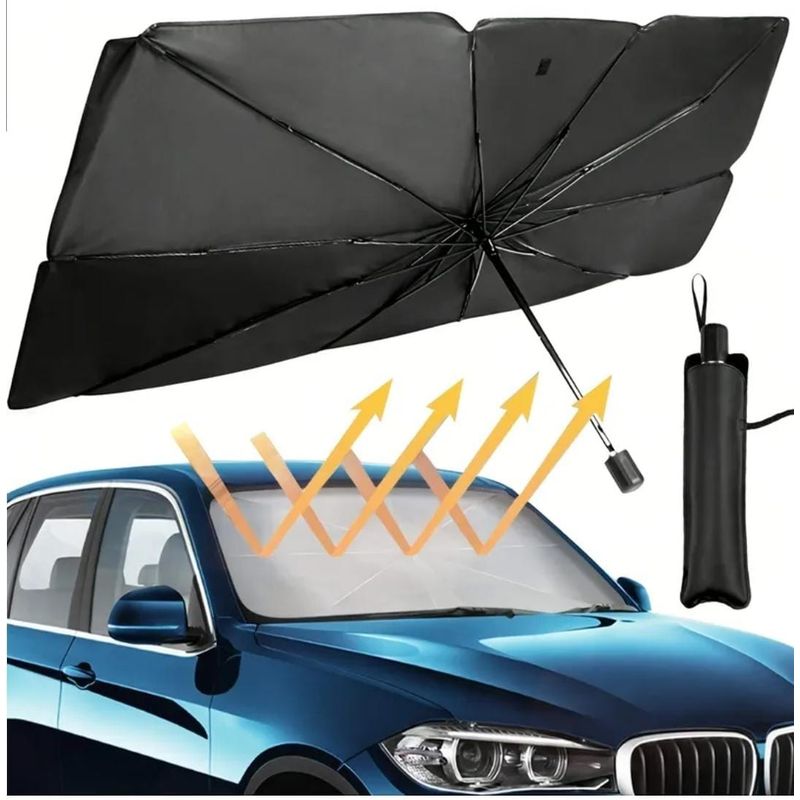 GENERICO - Parasol Quitasol Para Auto Tipo Sombrilla Premium