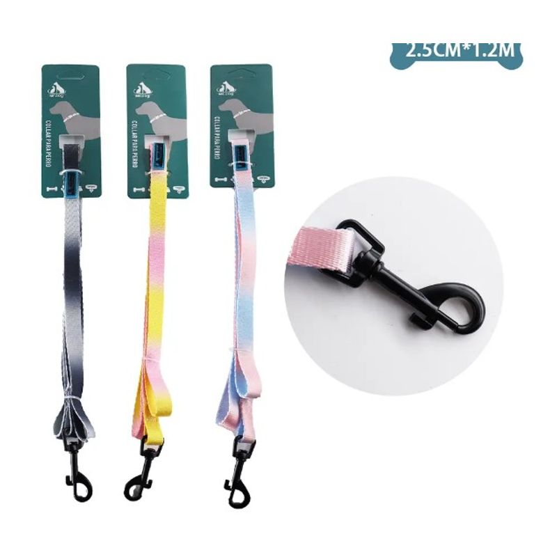 GENERICO - Correa Plana Para Mascota 25Cm12M Color Aleatorio