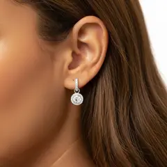 BLOOM CRYSTAL - Aros Angelical con Cristales de Austria Brillo Versátil y Elegante