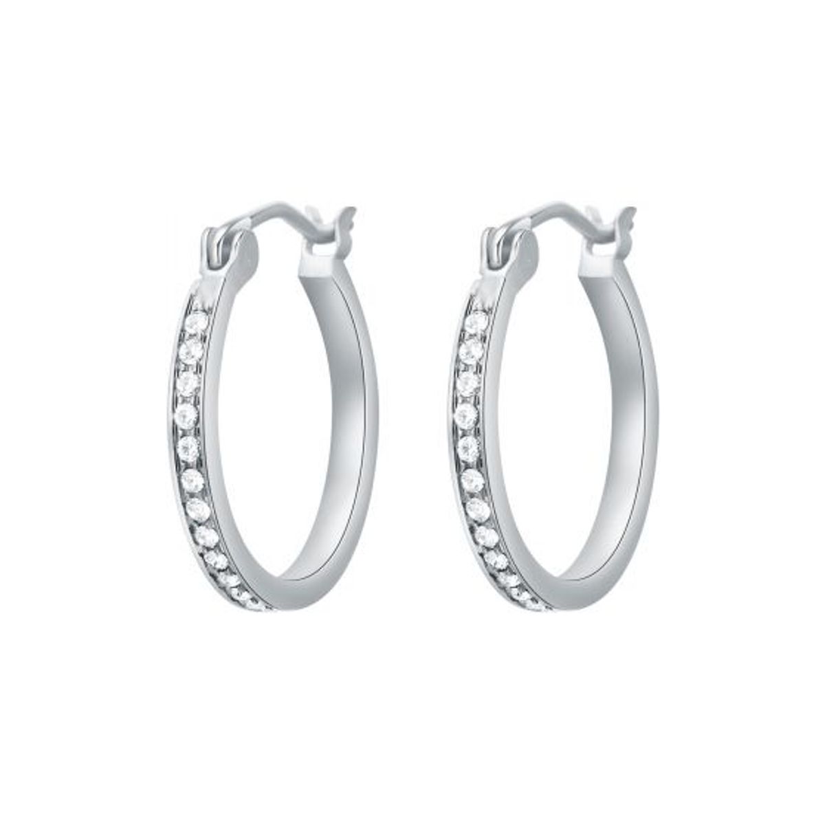 BLOOM CRYSTAL - Argollas Eternity cerradas con cristal de Austria de 18mm en plata