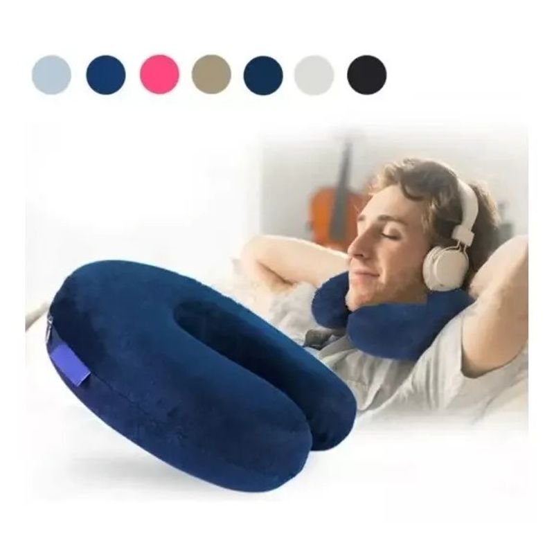 GENERICO - Cojin Cuello Viaje Cervical Almohada Para Auto Oficina Viaje