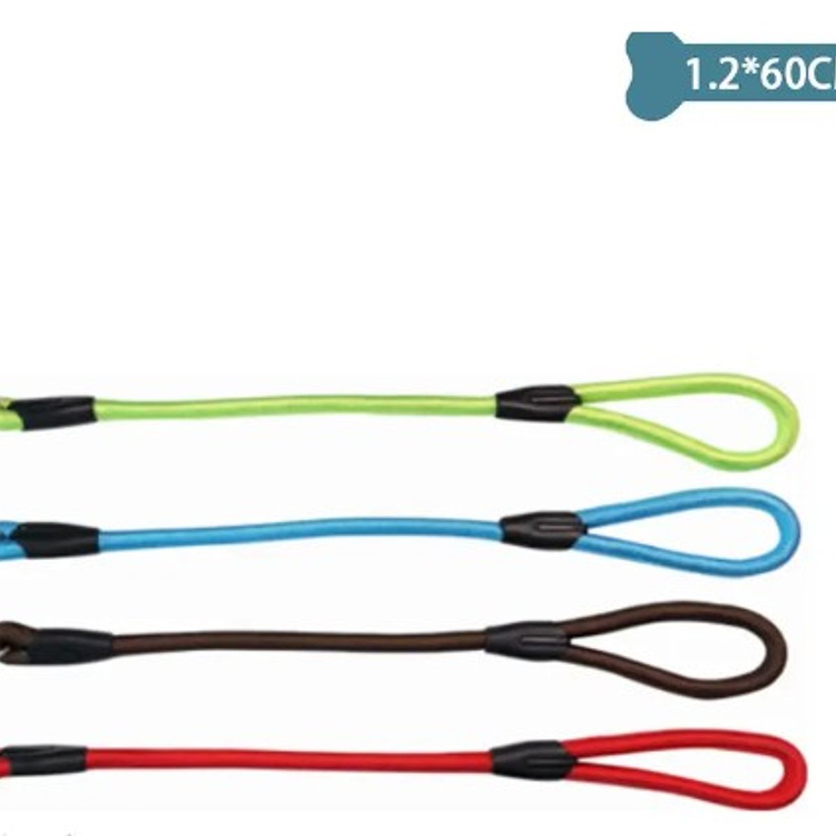 GENERICO - Correa Redonda Corta Para Mascota 12Cm60Cm Color Aleatorio