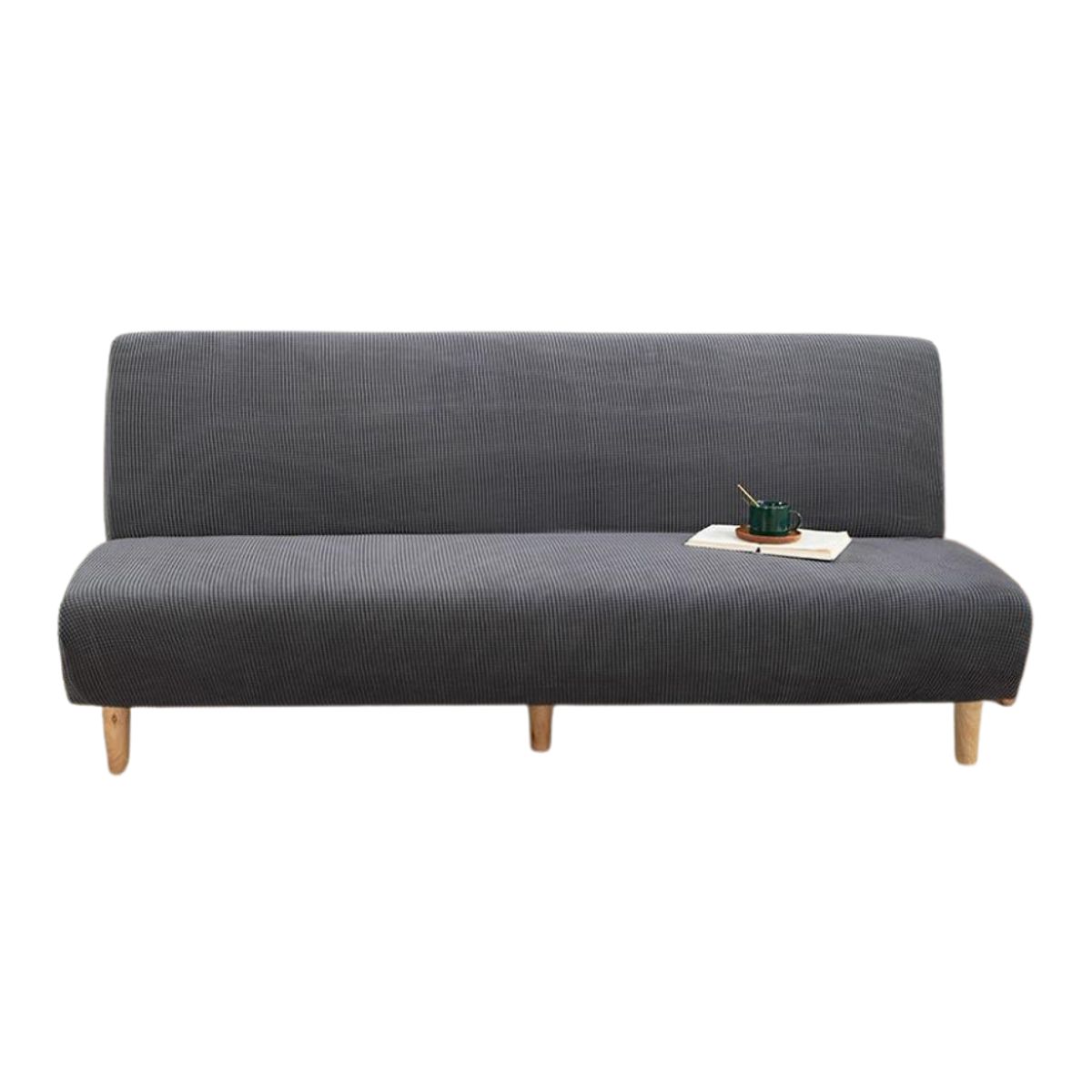 GENERICO - Funda Cubre FUTON elasticada textura GRUESA CUADRILLE