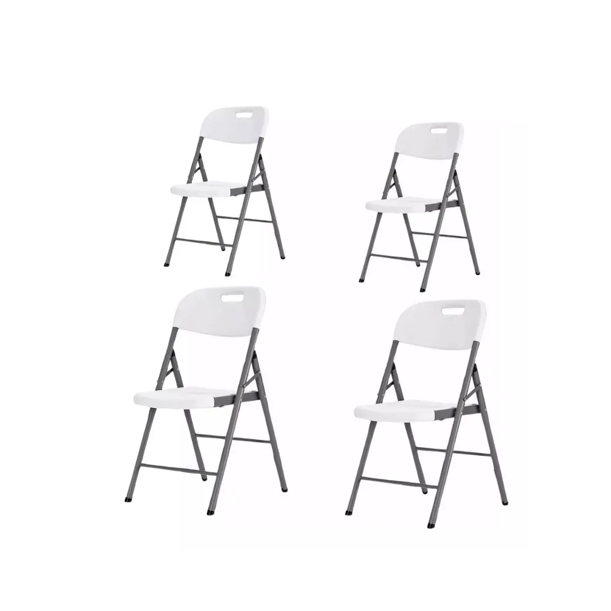 GENERICO - Pack X4 Sillas Plegables De Plástico Para El Hogarfiestas CF