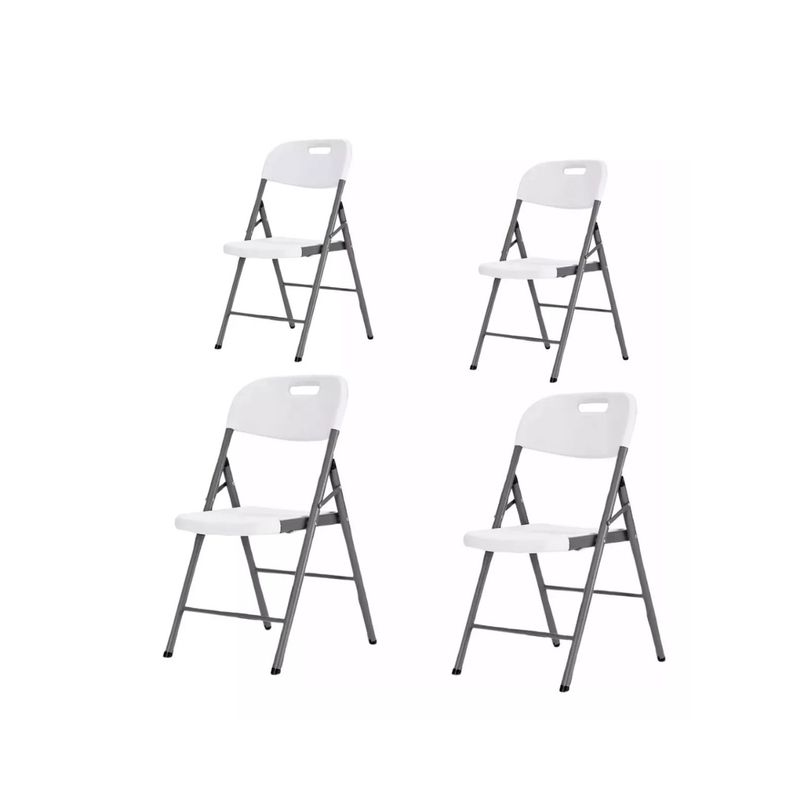 GENERICO - Pack X4 Sillas Plegables De Plástico Para El Hogarfiestas CF
