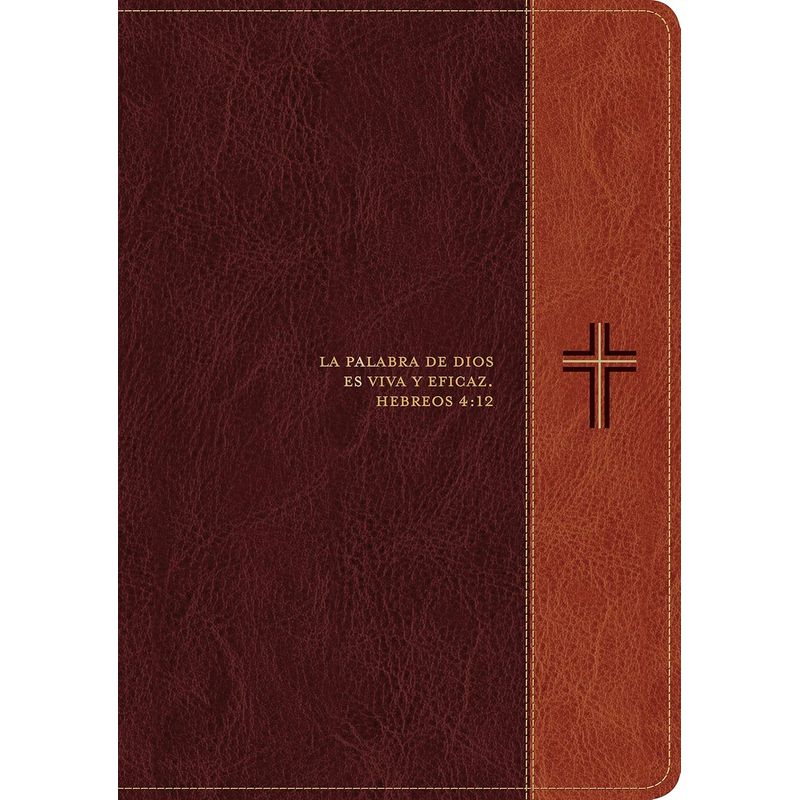 BROADMAN & HOLMAN PUBLISHERS - Biblia de Estudio Diario Vivir letra grande color café