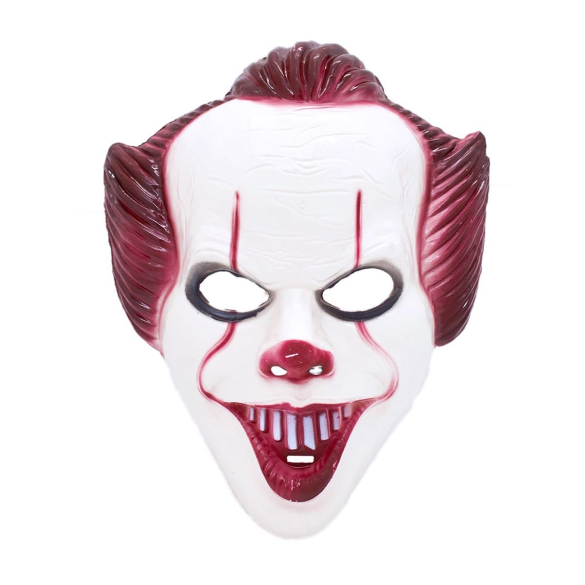 GENERICO - MASCARA PLASTICA PAYASO DIABOLICO X1 UNI