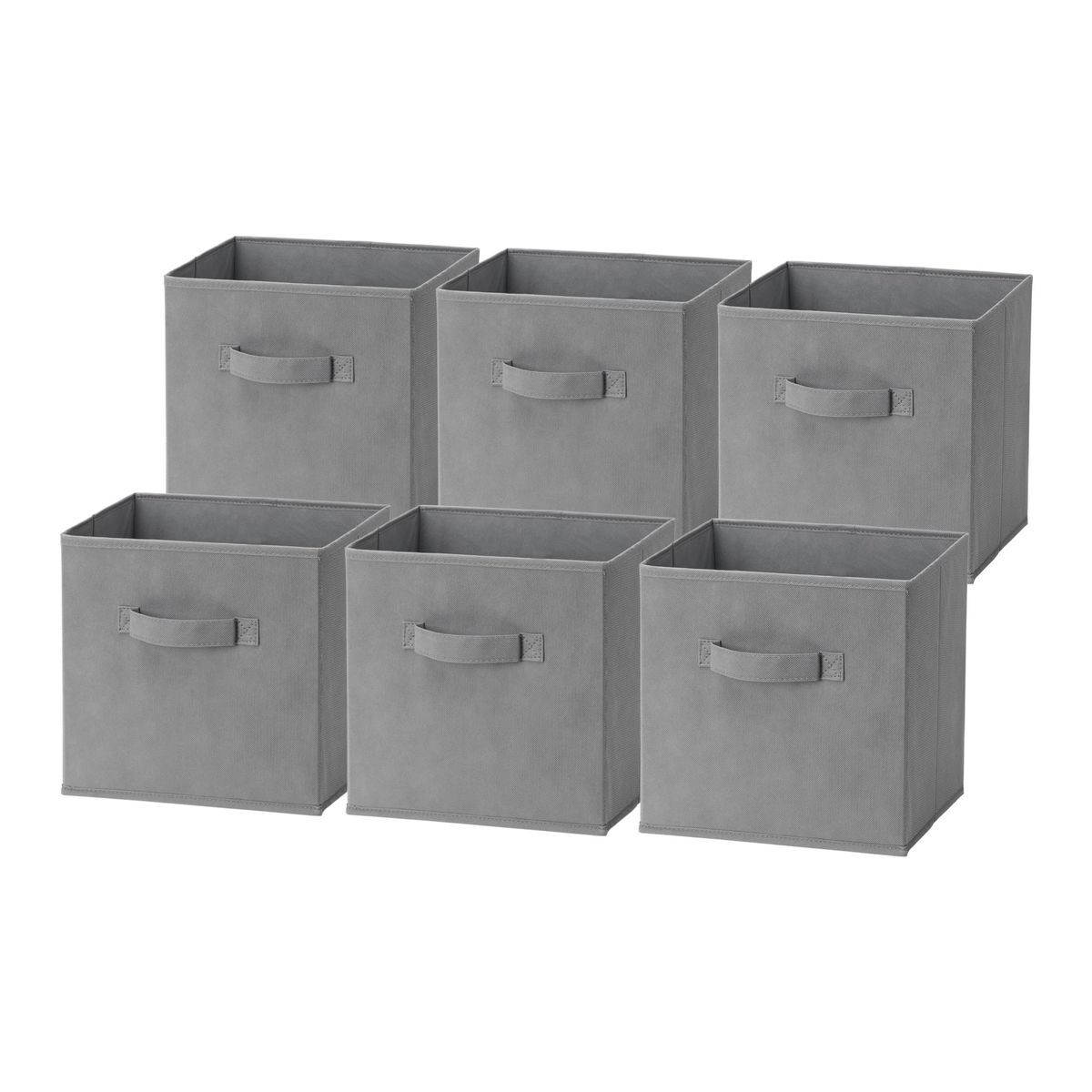 GENERICO - Pack 6 Cajas Almacenables Cubo Organizador Plegables Closet