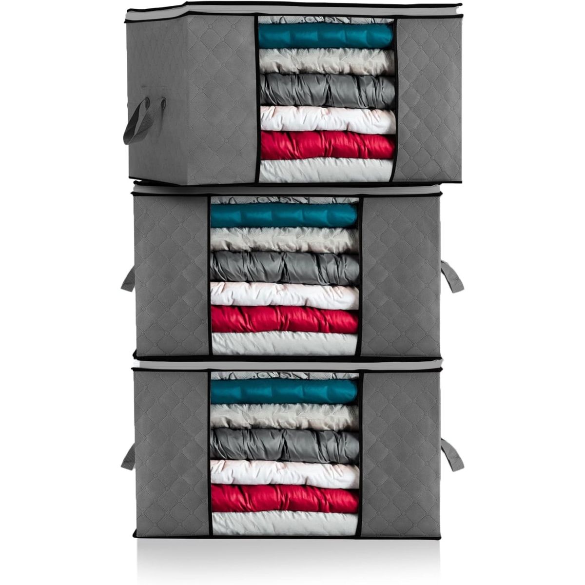 GENERICO - Pack 3 Bolsas Organizadoras Bajo Cama