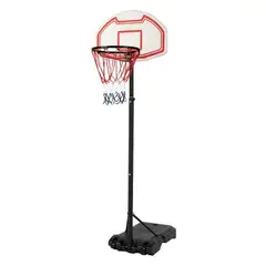NORDIK - Aro Basketball Pedestal con Base Ajustable 45 cm Blanco