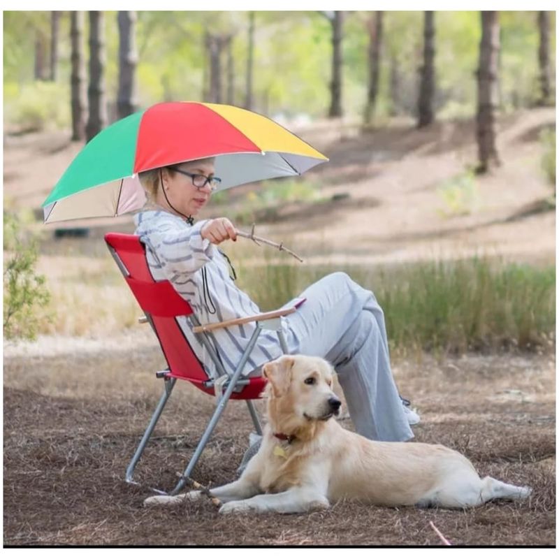GENERICO - Paragua de cabeza UV Parasol Sombrero Quitasol Sombrilla