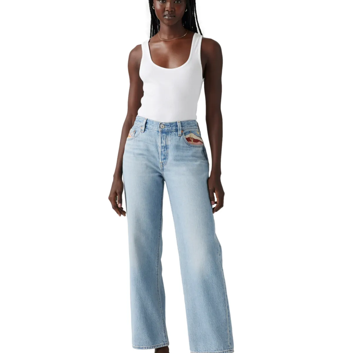 LEVIS - Jeans Mujer 501 '90s Ankle Celeste Levis