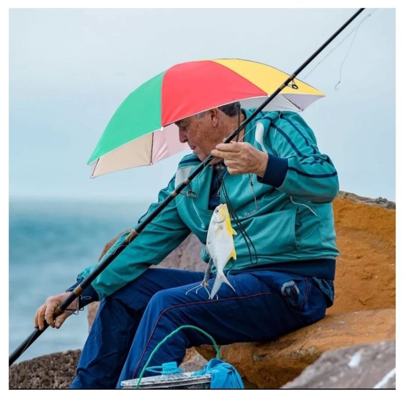 GENERICO - Paragua de cabeza UV Parasol Sombrero Quitasol Sombrilla